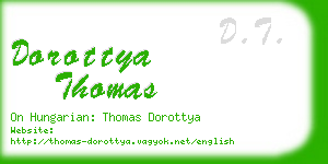 dorottya thomas business card